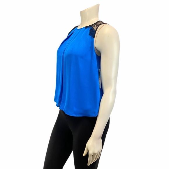 $242 ALICE + OLIVIA Blue Tank Top- New w/ Flaws - Picture 3 of 11